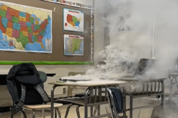 Schoolchildren Burn Chromebooks for TikTok Trend Rows Of Schoolchildren Set Their Chromebooks On Fire For Tiktok